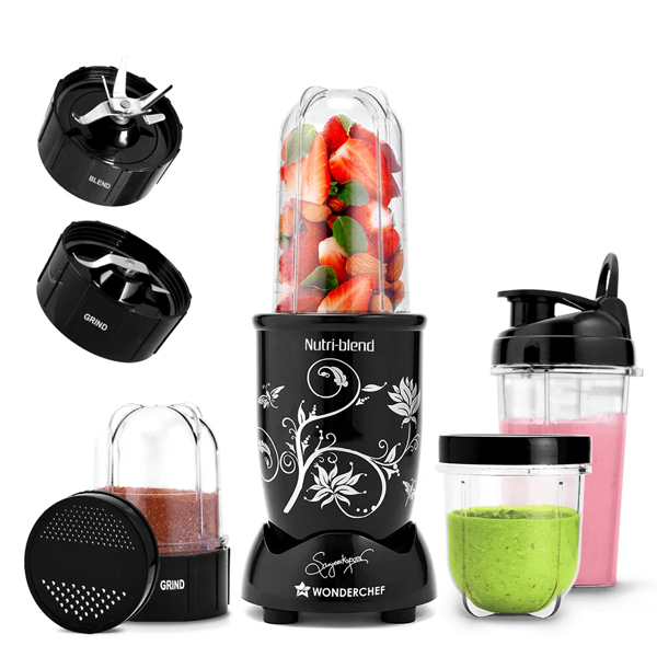 Wonderchef Nutri-blend 500W Mixer Grinder, 22000 RPM Motor (WCNUTRIBLEND3JAR500W)