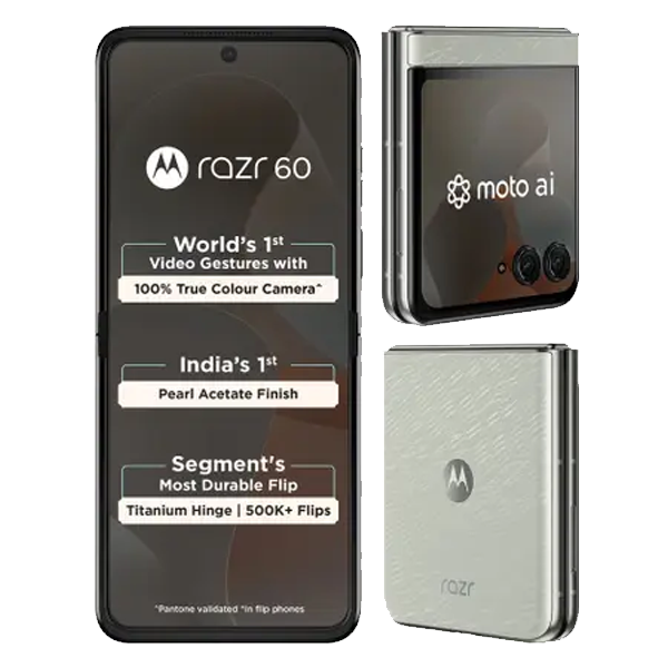 Motorola Razr 60 5G Smartphone (8GB RAM, 256GB Storage, MOTORAZR605G8256GB)