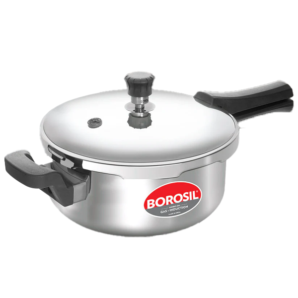 Borosil Presto Triply Outer Lid Stainless Steel Pressure Cooker (3L, BRSPCSTRIPLYPRESTO3L)