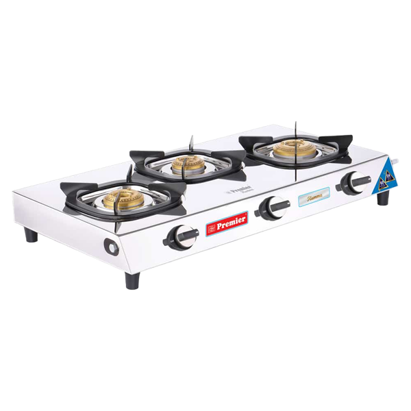 Premier Flamma Stainless Steel LPG Stove 3 Burner (4BSSFLAMMA)