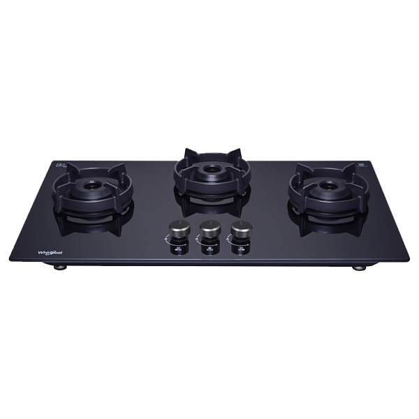Whirlpool EVOLVE HYBRID HD 753 BRASS Glass Automatic Hob (3 Burners, EVOLVEHYBRIDHDBRS753)