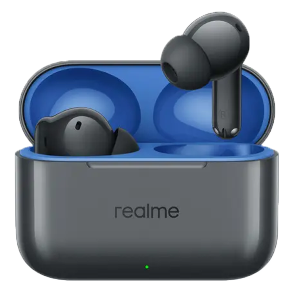 Realme Buds T200 True Wireless Earbuds with Hi-Res Audio (12.4mm Dynamic Bass Drivers, 45ms Latency, Upto 50 Hrs Playback, REMEBT200TWS)