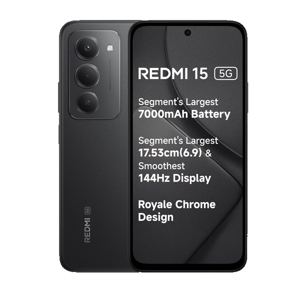 Redmi 15 5G (8GB RAM, 256GB Storage, R155G8256GB)