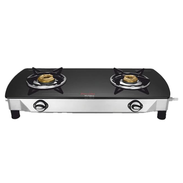 Preethi Streak Plus 2 Burner Jumbo With Bati Gas Stove (STREAKPLUS2BBATI)