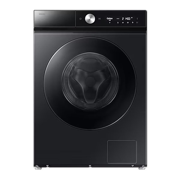 Samsung 12 kg (Wash) / 7 kg (Dry), 5 Star, AI EcoBubble, Hygiene Steam, Wi-Fi, Fully-Automatic Front Load Washer Dryer (WD12FB8B94GB, Black)
