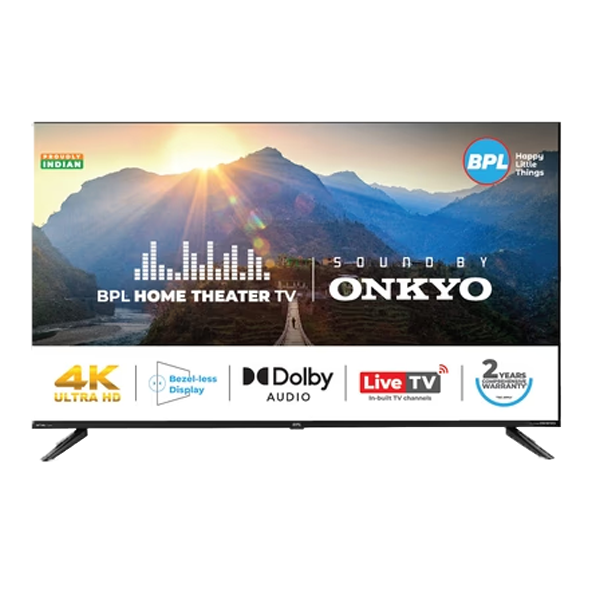 BPL 139 cm (55 inches), 4K Home theatre Onkyo TV with Dolby Audio, Sound by Onkyo (Black, BPL55U23ONKYO)