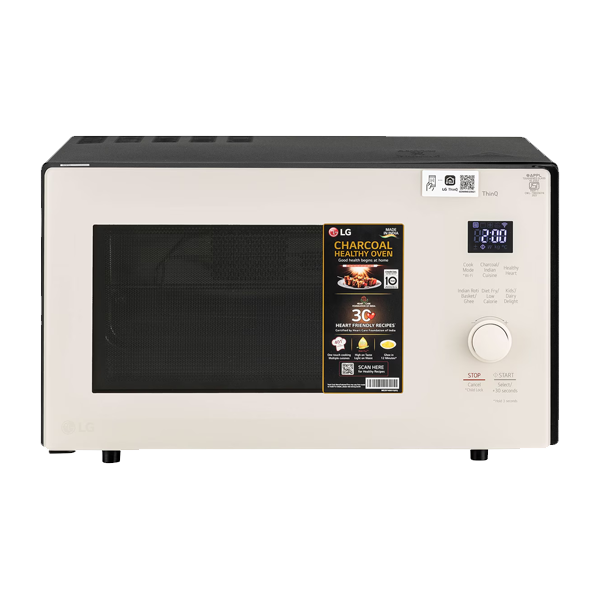 LG 28L Charcoal Convection Microwave Oven with Scan to Cook, WIFI Support (MJEN286UBW)