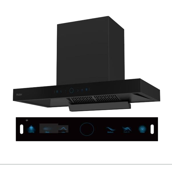 Haier T1903 Wall Mounted Black Chimney (HIHT1903)