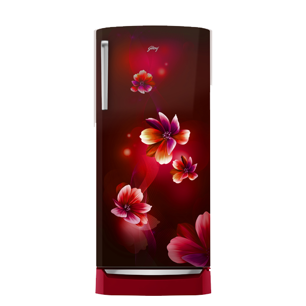 Godrej 205 L Single Door Inverter Refrigerator (Daisy Wine, Vegetable & Fruits Base Drawer, RDEMARVEL230CTDFDYWN)