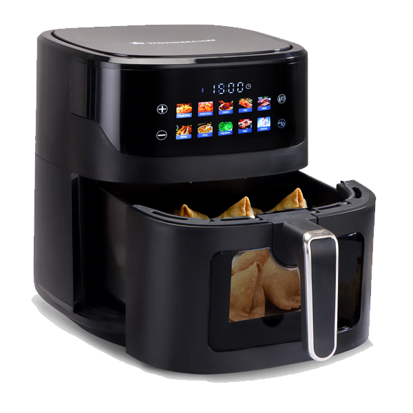 Wonderchef Evita Digital Air Fryer, 1600W, 6.5 L, Rapid Hot Air Technology (WCAFEVITADIGI6.5L)