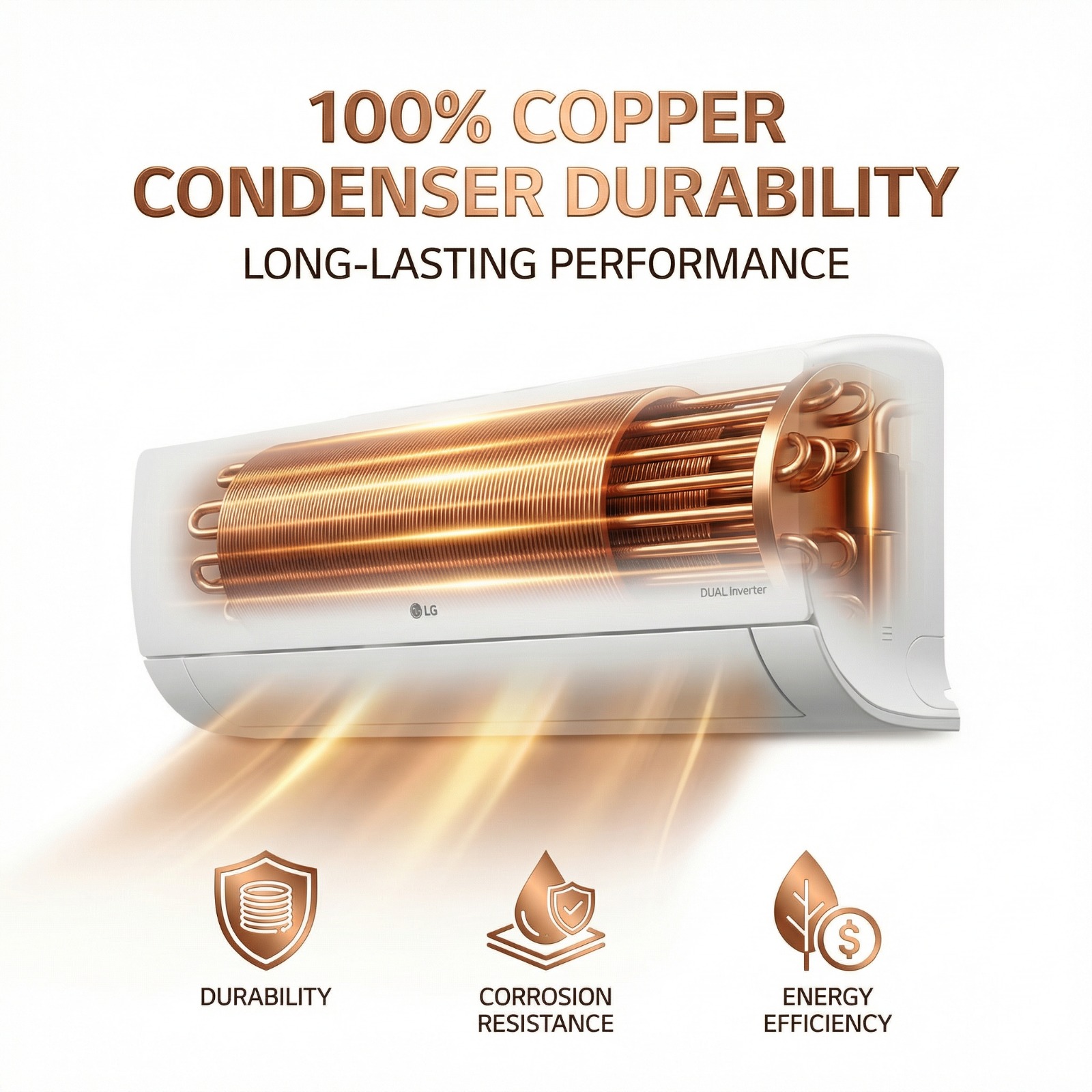 LG 1.5 Ton 3 Star Inverter Split AC (AI Convertible 6-in-1 Cooling, 2024 Model, 1.5TTSQ18ZNXE23S)