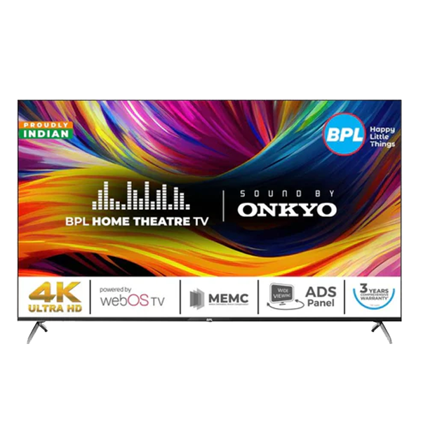 BPL 138 cm (55 inch) 4K Home Theatre Onkyo TV with Dolby Audio (Black, BPL55U73WEBOSONKYO)