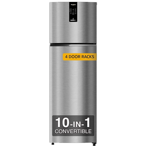 Whirlpool 235L 3 Star Convertible 10-in-1 Intellifresh Pro Inverter Frost Free Double Door Refrigerator (IFPROINVCNV278AS3STL)