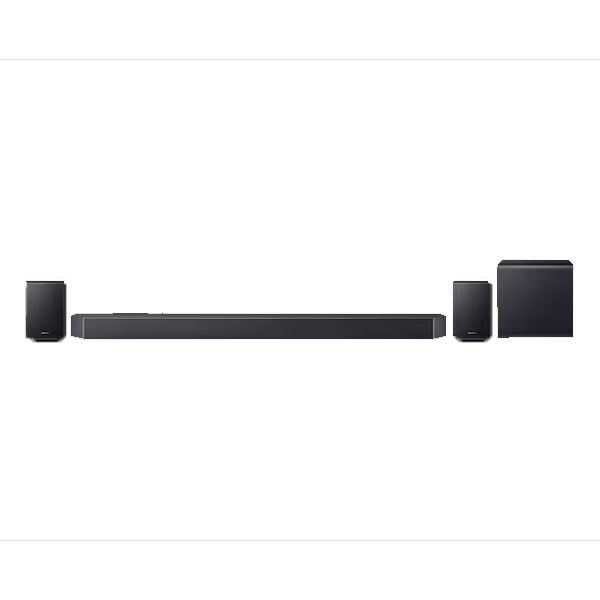 Samsung 756 W True 11.1.4 ch Full Surround Soundbar with Wireless Dolby Atmos, Center-Up-Side-Front Wide-firing Speakers (HWQ990F)