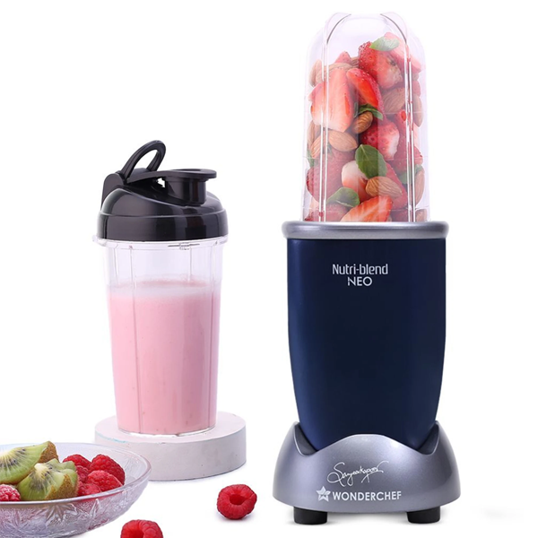 Wonderchef Nutri-blend NEO 500 W Juicer Mixer Grinder Nutri-blend | 2 Jars (WCNUTRIBLENDNEO500W)