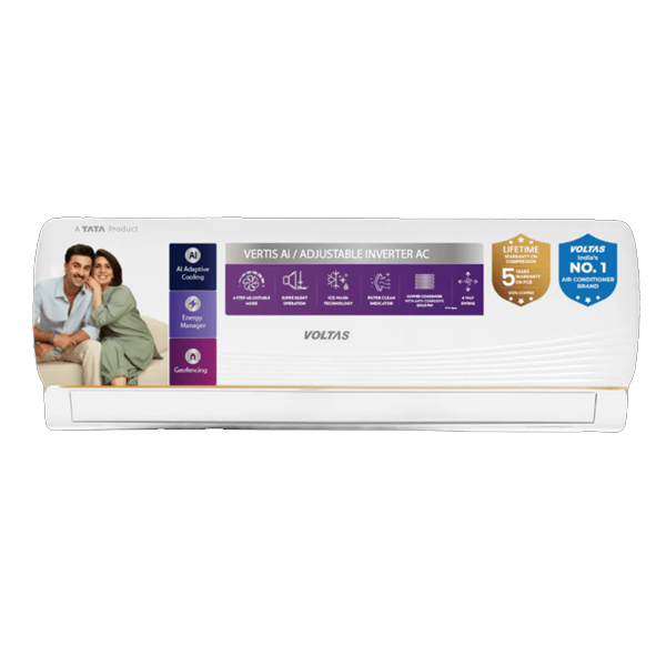 Voltas Vertis AI Zest Gold 1 Ton 3 Star Inverter Split Air Conditioner (1T123INVERAIZSGL3SIU)