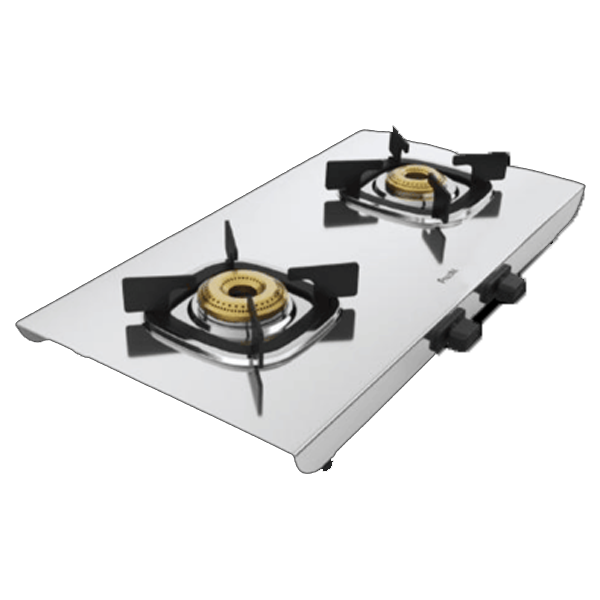 Preethi Glam Stainless Steel 2 Burner Gas Stove (GLAMSTEEL2B)