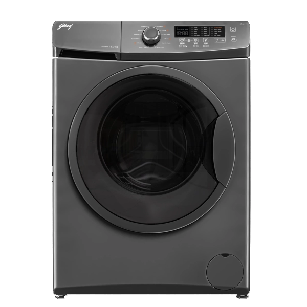Godrej 8.0Kg Fully Automatic Front Load Washing Machine (WFEONCRS80125FKEDMMB, Metallic Black)