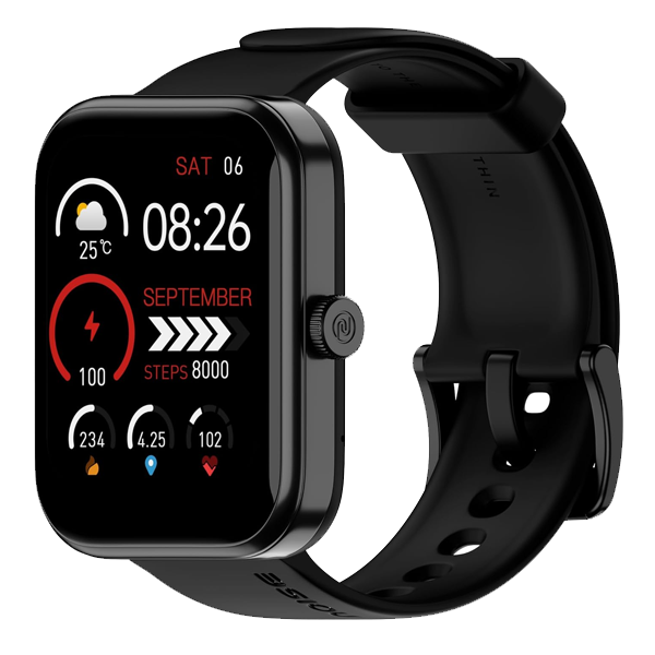Noise ColorFit Pulse Grand 3 Smartwatch (1.69" Display, 60 Sports Modes, Heart Rate & SpO2 Monitor, Jet Black, NOISESWCFITPUSGRAND3)