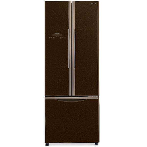 Hitachi Inverter Refrigerator 511 L French Bottom Freezer Glass Brown (3 Door) (RWB560PND9GBWFBF)