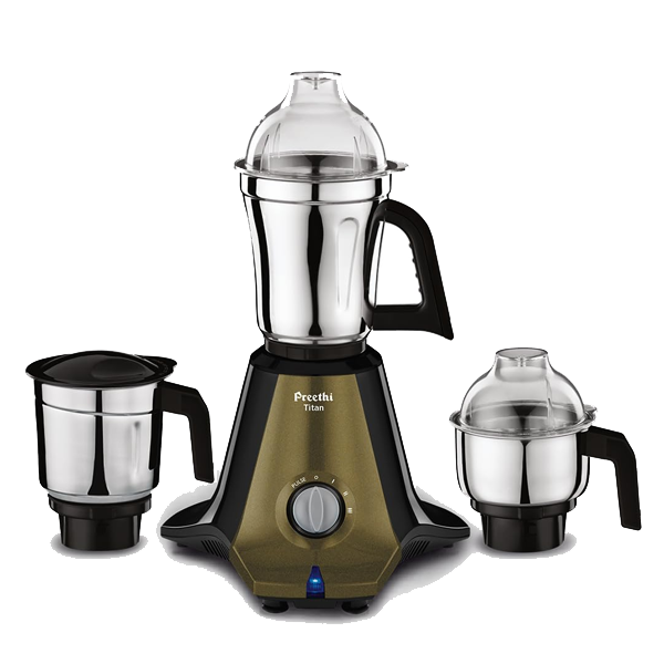 Preethi Titan Mixer Grinder for Kitchen (3 Jars 1000W Mixie, Black (MG-283) Plastic, TITAN1000W)