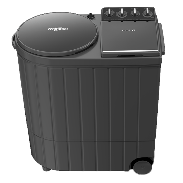 Whirlpool Ace XL 12kg Semi Automatic Washing Machine with Dynamix Detergent Dispenser (Graphite Grey, ACEXL12DMIXGARPHGREY)