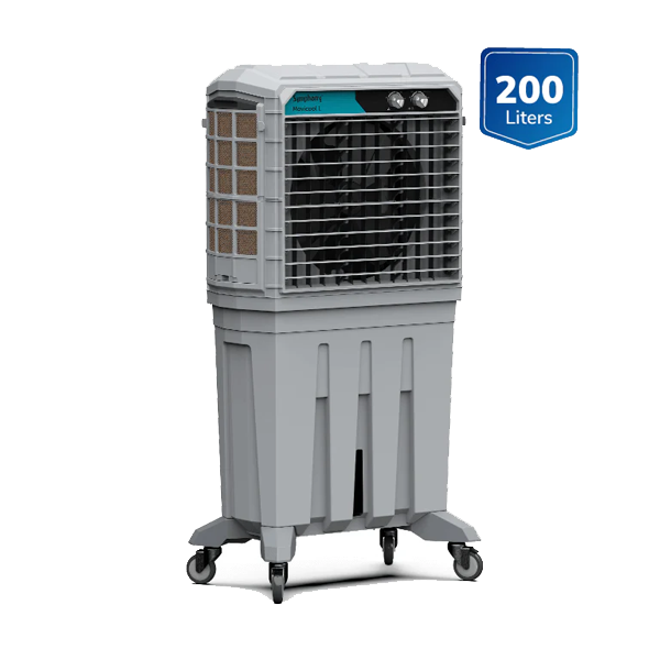 Symphony Movicool L 200 Commercial Air Cooler with Multi-Function Remote (200 Litres, Dust Filter, MOVICOOLL200)