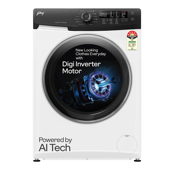 Godrej 9 Kg 5 Star Fully Automatic Front Load Washing Machine (Mettalic Black, WFEONRGL90145IDCRMMB)